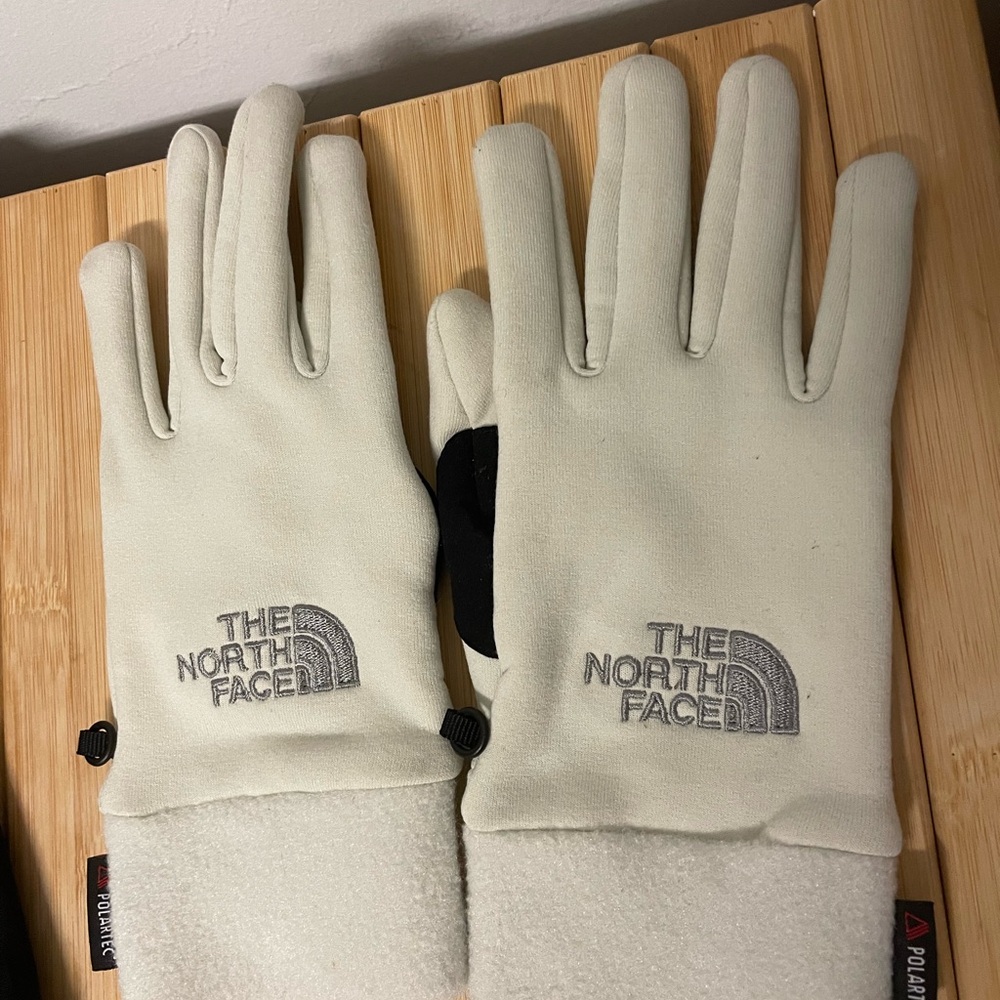 The North Face Off-White Fleece Gloves